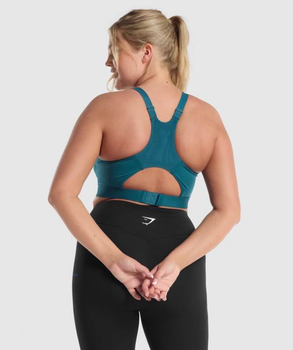 Damske Športové Podprsenky Gymshark Racer Back Tyrkysové | PW2036971